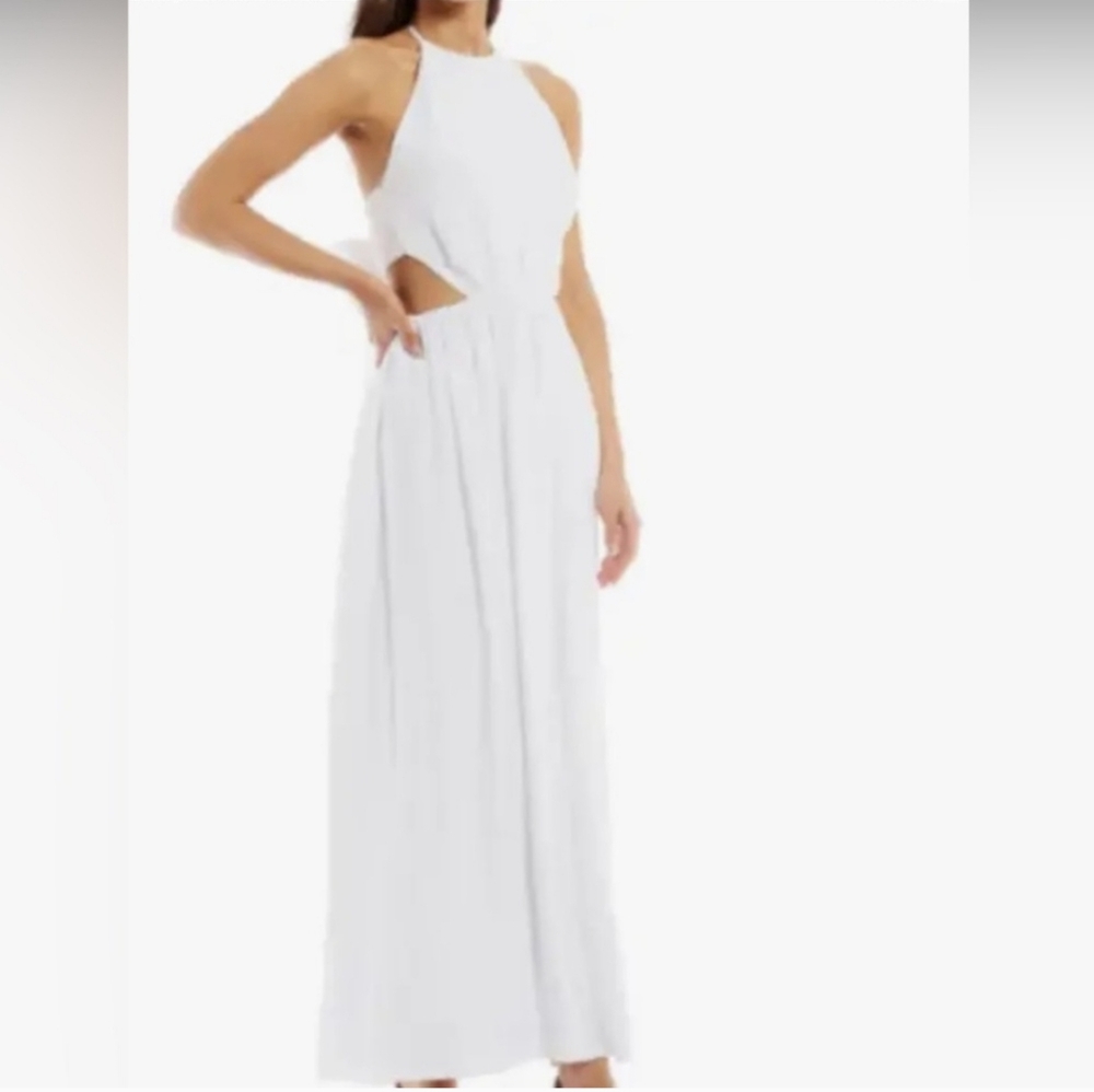 Gianni Bini Trina Cutout Maxi Dress, White M